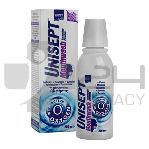 INTERMED UNISEPT MOUTHWASH ΚΑΘΗΜΕΡΙΝΟ ΣΤΟΜΑΤΙΚΟ ΔΙΑΛΥΜΑ 250ML