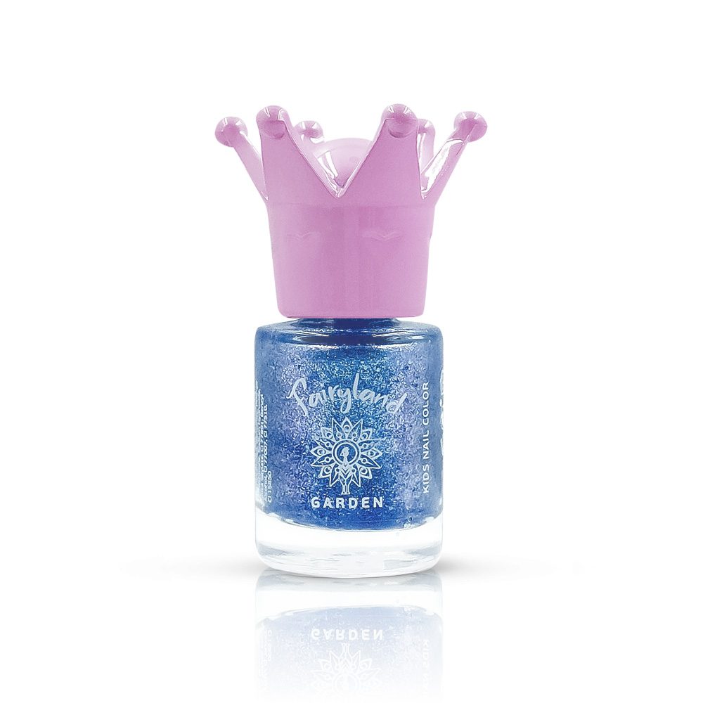 Fairyland Nail Polish Glitter Blue Betty 1 Παιδικό βερνίκι νυχιών με άρωμα φράουλα Fairyland Nail Polish Glitter Blue Betty 1 Παιδικό βερνίκι νυχιών με άρωμα φράουλα