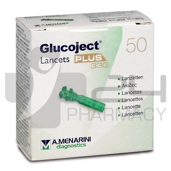 GLUCOJECT PLUS 33GR ΒΕΛΟΝΕΣ ΜΕΤΡΗΣΗΣ ΣΑΚΧΑΡΟΥ 100 ΤΜΧ