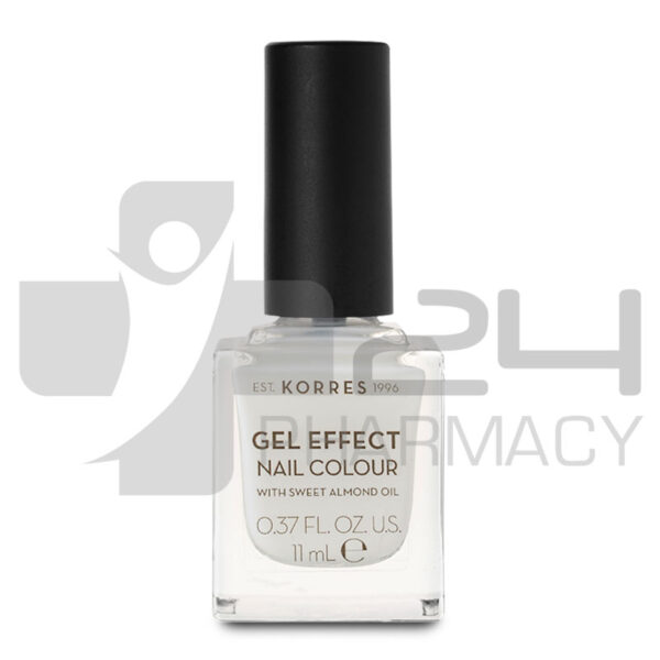 KORRES GEL EFFECT ΒΕΡΝΙΚΙ ΝΥΧΙΩΝ 02-PORCELAIN WHITE 11ML