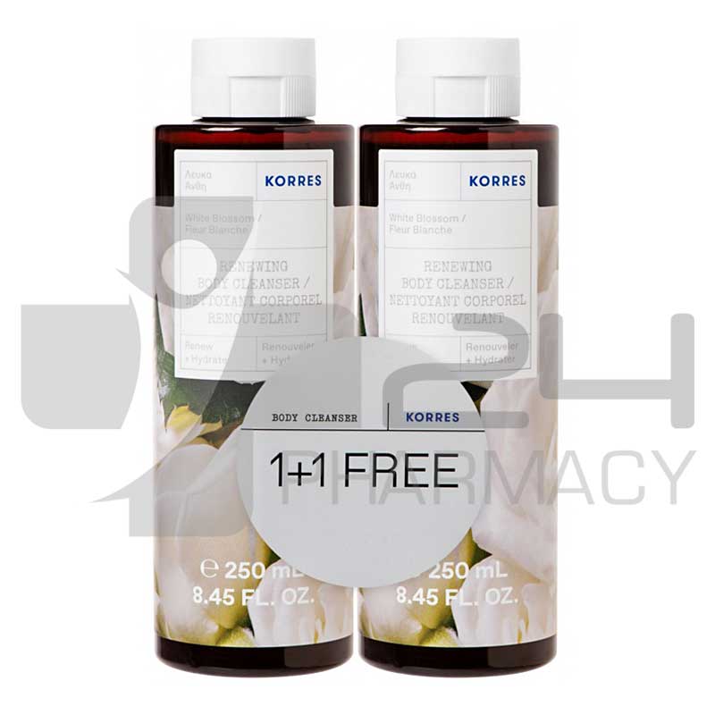 KORRES ΑΦΡΟΛΟΥΤΡΟ ΛΕΥΚΑ ΑΝΘΗ ΝΕΟ 1+1 2X250ML KORRES ΑΦΡΟΛΟΥΤΡΟ ΛΕΥΚΑ ΑΝΘΗ ΝΕΟ 1+1 2X250ML