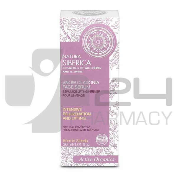 NATURA SIBERICA SNOW CLADONIA SERUM ΠΡΟΣΩΠΟΥ 28-30+ 30ML