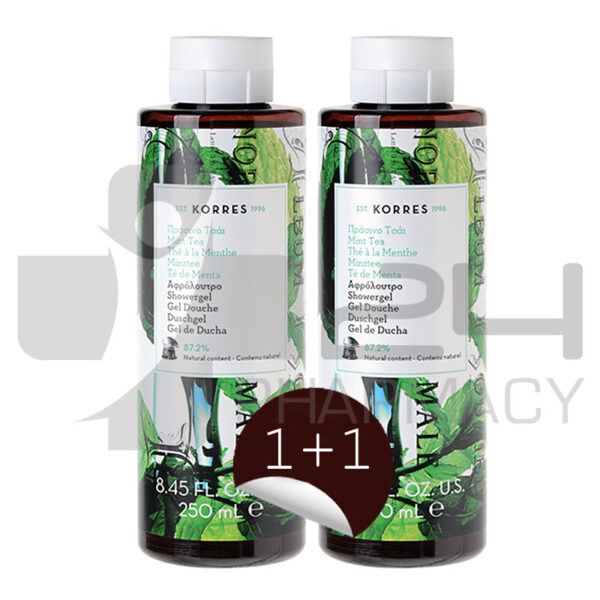 KORRES ΑΦΡΟΛΟΥΤΡΟ ΠΡΑΣΙΝΟ ΤΣΑΙ 1+1 2X250ML