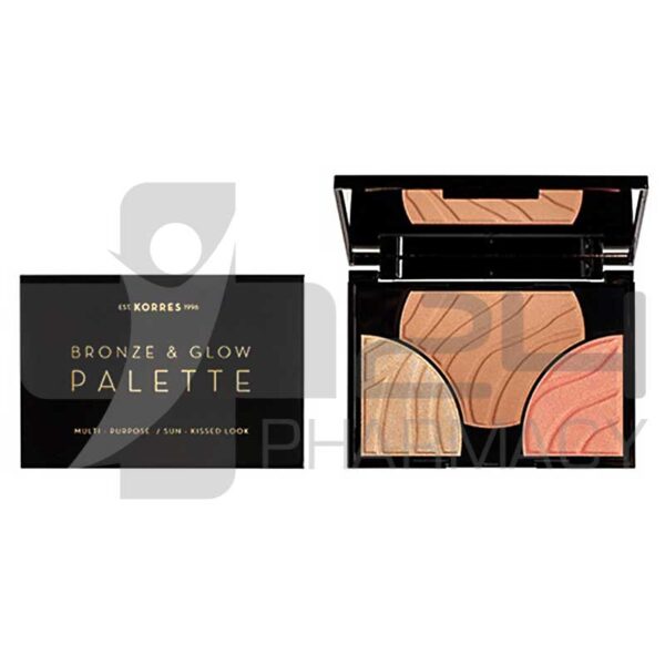 KORRES ΠΑΛΕΤΑ CHAMPAGNE GLOW ΜΕ BRONZER