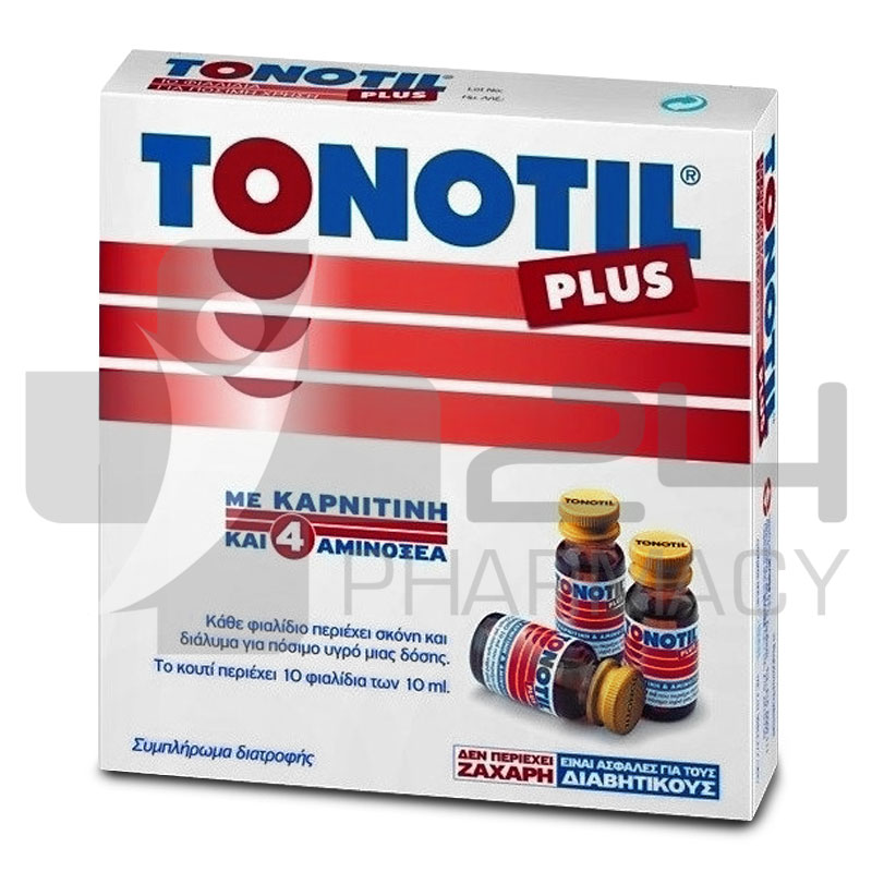 TONOTIL PLUS ΜΕ ΚΑΡΝΙΤΙΝΗ ΚΑΙ 4 ΑΜΙΝΟΞΕΑ ΓΙΑ ΕΝΕΡΓΕΙΑ & ΤΟΝΩΣΗ 10X10ML TONOTIL PLUS ΜΕ ΚΑΡΝΙΤΙΝΗ ΚΑΙ 4 ΑΜΙΝΟΞΕΑ ΓΙΑ ΕΝΕΡΓΕΙΑ & ΤΟΝΩΣΗ 10X10ML