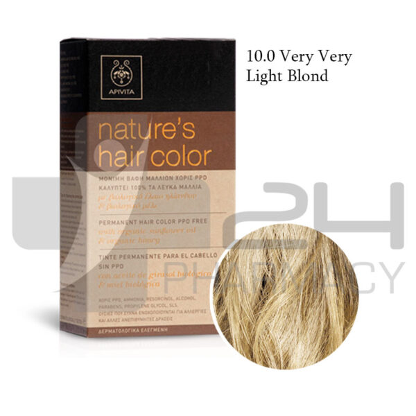 APIVITA NATURES HAIR COLOR 10.0 ΚΑΤΑΞΑΝΘΟ 50ML