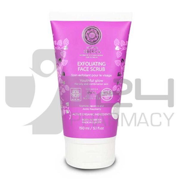 NATURA SIBERICA SCRUB ΠΡΟΣΩΠΟΥ ΓΙΑ ΛΙΠΑΡΟ/ΜΕΙΚΤΟ ΔΕΡΜΑ 150ML