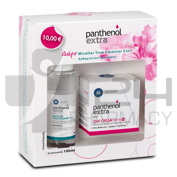 PANTHENOL EXTRA ΣΕΤ ΕΝΥΔΑΤΙΚΗ ΚΡΕΜΑ 50ML & ΚΑΘΑΡΙΣΤΙΚΟ ΝΕΡΟ MICELLAR 100ML