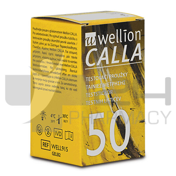 WELLION CALLA ΤΑΙΝΙΕΣ ΜΕΤΡΗΣΗΣ ΣΑΚΧΑΡΟΥ 50ΤΜΧ
