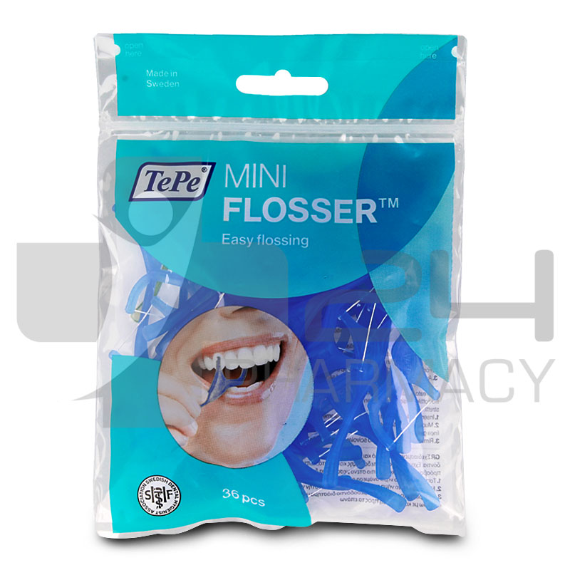 TEPE MINI FLOSSER ΟΔΟΝΤΙΚΟ ΝΗΜΑ ΜΕ ΛΑΒΗ 36ΤΜΧ TEPE MINI FLOSSER ΟΔΟΝΤΙΚΟ ΝΗΜΑ ΜΕ ΛΑΒΗ 36ΤΜΧ