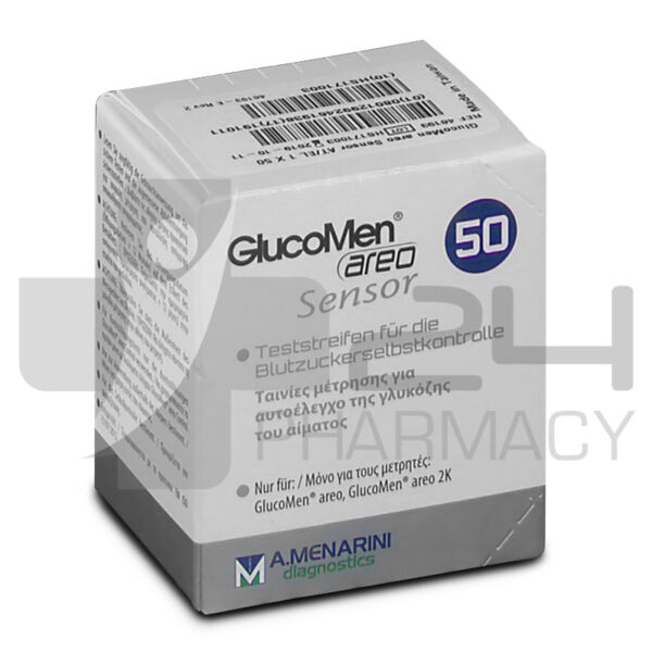 GLUCOMEN AREO SENSOR ΤΑΙΝΙΕΣ ΜΕΤΡΗΣΗΣ ΣΑΚΧΑΡΟΥ 50 ΤΜΧ