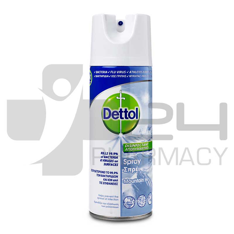 DETTOL MOUNTAIN AIR ΑΠΟΛΥΜΑΝΤΙΚΟ ΣΠΡΕΙ 400ML DETTOL MOUNTAIN AIR ΑΠΟΛΥΜΑΝΤΙΚΟ ΣΠΡΕΙ 400ML