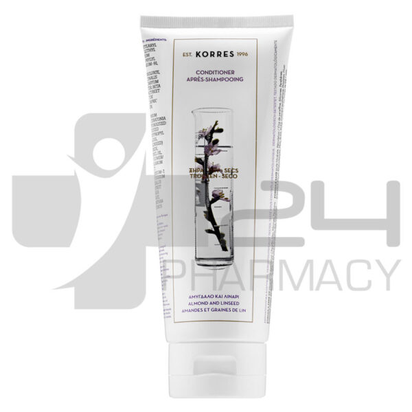 KORRES CONDITIONER ΜΕ ΑΜΥΓΔΑΛΟ & ΛΙΝΑΡΙ ΓΙΑ ΞΗΡΑ ΜΑΛΛΙΑ 200ML