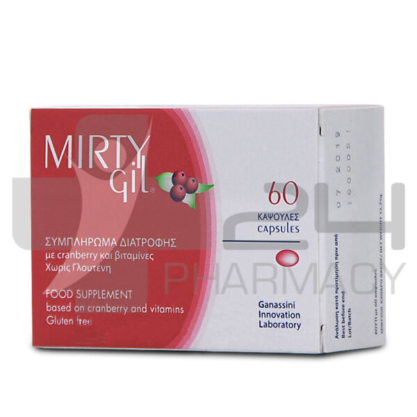 MIRTY GIL ΜΕ CRANBERRY & ΒΙΤΑΜΙΝΕΣ 60 ΚΑΨΟΥΛΕΣ