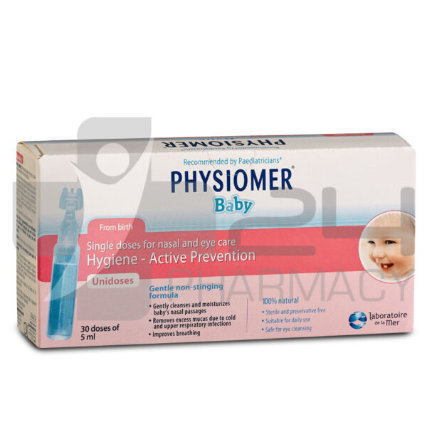 PHYSIOMER BABY ΙΣΟΤΟΝΕΣ ΑΜΠΟΥΛΕΣ ΓΙΑ ΡΙΝΙΚΗ & ΟΦΘΑΛΜΟΛΟΓΙΚΗ ΧΡΗΣΗ 30X5ML