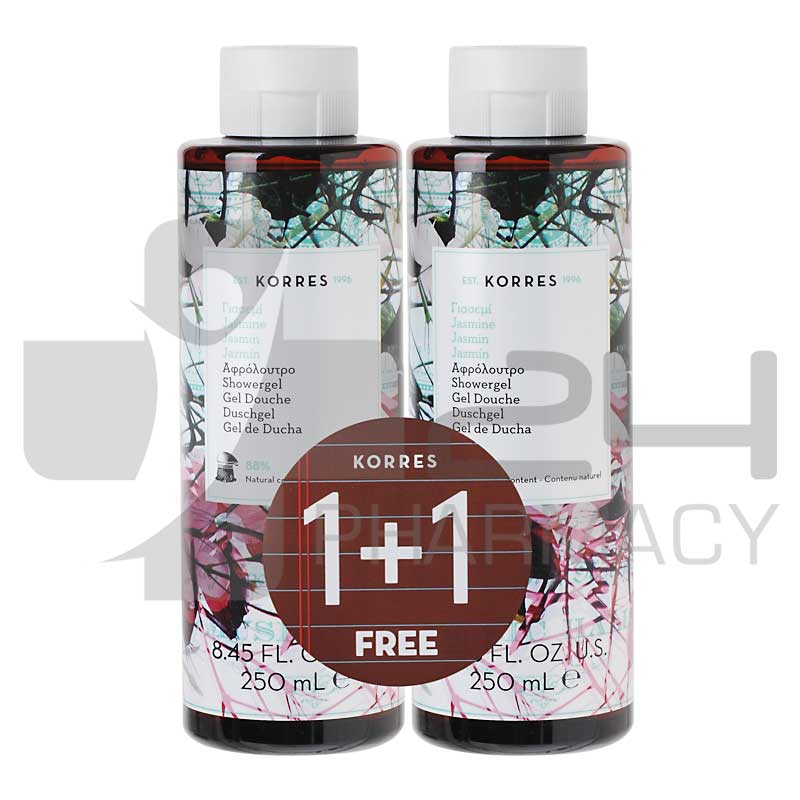 KORRES ΑΦΡΟΛΟΥΤΡΟ ΓΙΑΣΕΜΙ 1+1 2X250ML KORRES ΑΦΡΟΛΟΥΤΡΟ ΓΙΑΣΕΜΙ 1+1 2X250ML