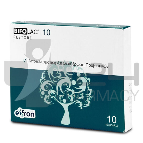 BIFOLAC RESTORE ΠΡΟΒΙΟΤΙΚΑ ΓΙΑ ΕΝΙΣΧΥΣΗ ΤΗΣ ΥΓΕΙΑΣ ΤΟΥ ΠΕΠΤΙΚΟΥ ΣΥΣΤΗΜΑΤΟΣ 10 ΚΑΨΟΥΛΕΣ