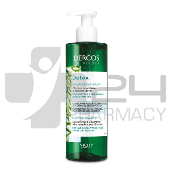 VICHY DERCOS NUTRIENTS DETOX ΣΑΜΠΟΥΑΝ ΓΙΑ ΛΙΠΑΡΑ ΜΑΛΛΙΑ 250ML
