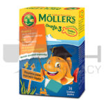 MOLLERS OMEGA-3 36 ΖΕΛΕΔΑΚΙΑ ΨΑΡΑΚΙΑ ΜΕ ΓΕΥΣΗ ΠΟΡΤΟΚΑΛΙ ΛΕΜΟΝΙ