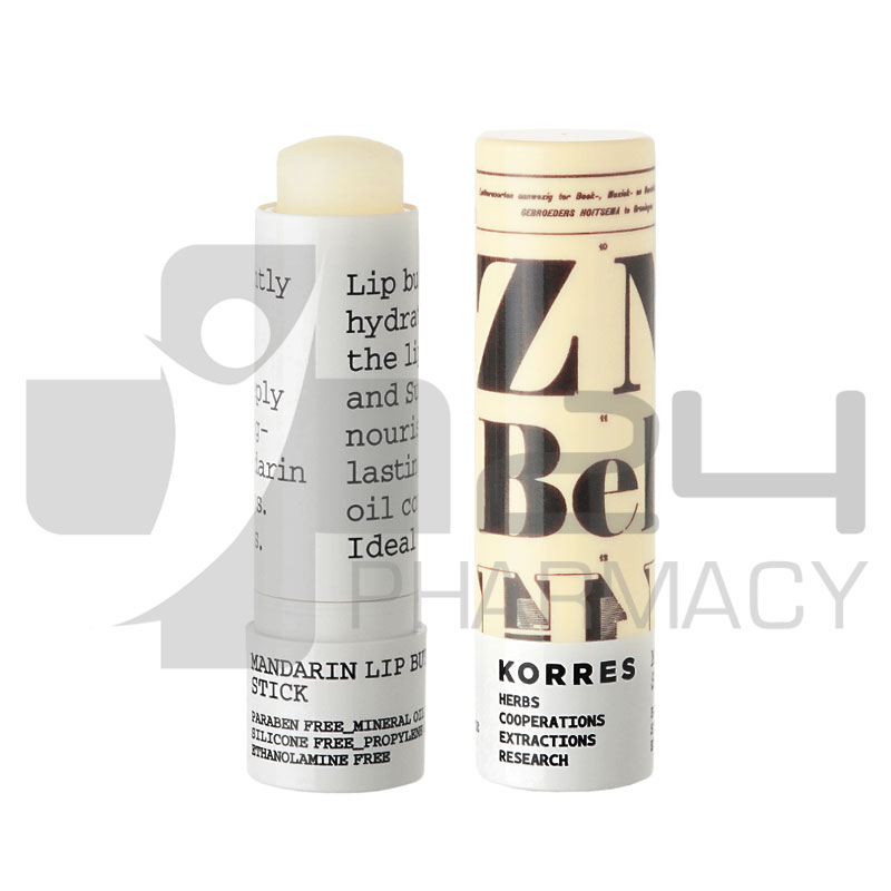 KORRES MANDARIN LIP BUTTER STICK NUDE 5ML KORRES MANDARIN LIP BUTTER STICK NUDE 5ML