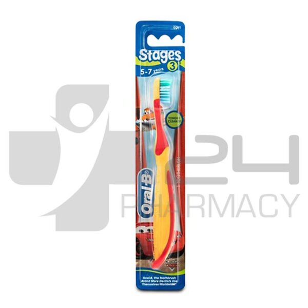 ORAL-B STAGES 3 ΜΑΛΑΚΗ ΟΔΟΝΤΟΒΟΥΡΤΣΑ ΓΙΑ 5-7 ΕΤΩΝ 1ΤΜΧ