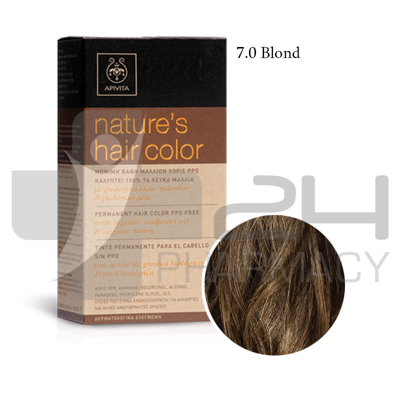 APIVITA NATURES HAIR COLOR 7.0 ΞΑΝΘΟ 50ML APIVITA NATURES HAIR COLOR 7.0 ΞΑΝΘΟ 50ML