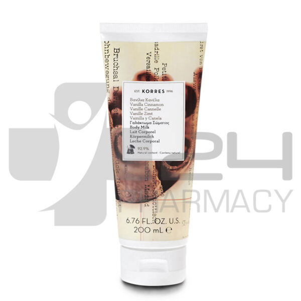 KORRES ΓΑΛΑΚΤΩΜΑ ΣΩΜΑΤΟΣ ΒΑΝΙΛΙΑ ΚΑΝΕΛΑ 200ML