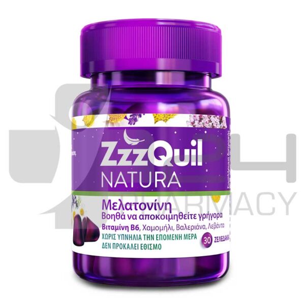 ZZZQUIL NATURA ΦΟΡΜΟΥΛΑ ΓΙΑ ΤΟΝ ΥΠΝΟ ΜΕ ΜΕΛΑΤΟΝΙΚΗ 30 ΖΕΛΕΔΑΚΙΑ