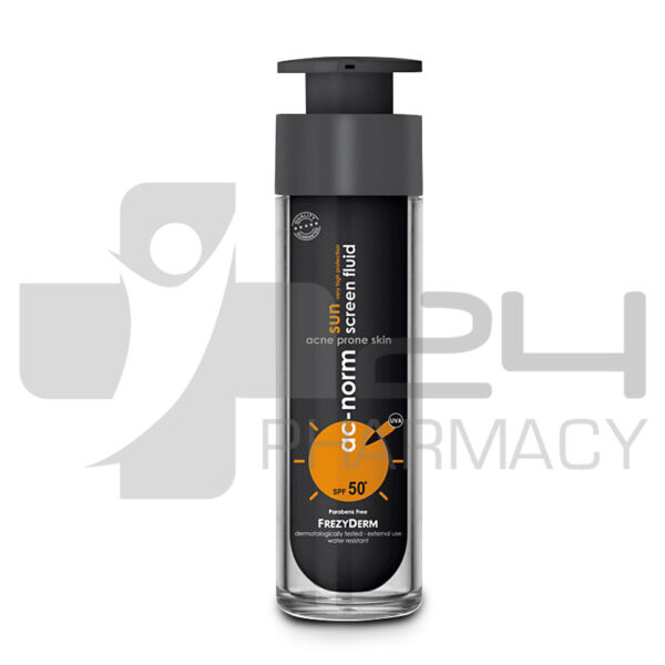 FREZYDERM ΑΝΤΙΗΛΙΑΚΟ ΠΡΟΣΩΠΟΥ ΓΙΑ ΔΕΡΜΑ ΜΕ ΑΚΜΗ SPF50+ 50ML