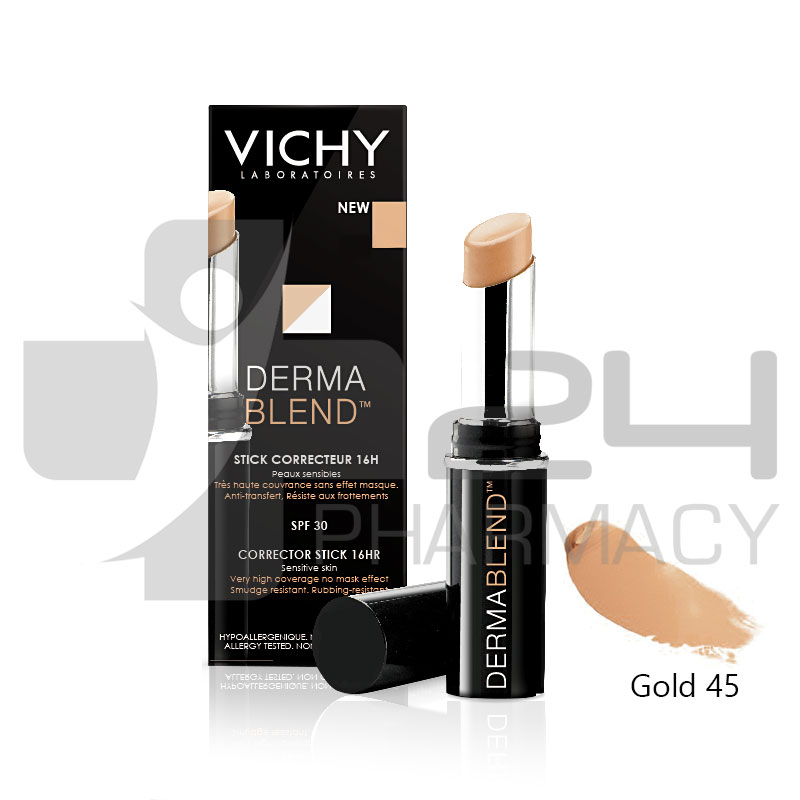 VICHY DERMABLEND CONCEALER No. 45 GOLD 4 VICHY DERMABLEND CONCEALER No. 45 GOLD 4