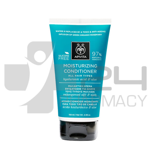 APIVITA CONDITIONER ΜΕ ΥΑΛΟΥΡΟΝΙΚΟ ΟΞΥ & ΑΛΟΗ ΓΙΑ ΕΝΥΔΑΤΩΣΗ 150ML