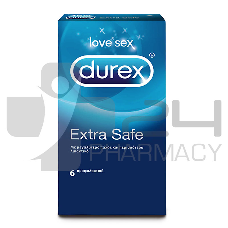 DUREX EXTRA SAFE ΠΡΟΦΥΛΑΚΤΙΚΑ ΜΕ ΜΕΓΑΛΥΤΕΡΟ ΠΑΧΟΣ & ΠΕΡΙΣΣΟΤΕΡΗ ΑΣΦΑΛΕΙΑ 6ΤΜΧ DUREX EXTRA SAFE ΠΡΟΦΥΛΑΚΤΙΚΑ ΜΕ ΜΕΓΑΛΥΤΕΡΟ ΠΑΧΟΣ & ΠΕΡΙΣΣΟΤΕΡΗ ΑΣΦΑΛΕΙΑ 6ΤΜΧ