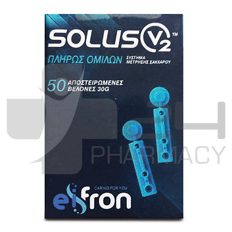 SOLUS V2 ΒΕΛΟΝΕΣ ΜΕΤΡΗΣΗΣ ΣΑΚΧΑΡΟΥ 50 ΤΜΧ SOLUS V2 ΒΕΛΟΝΕΣ ΜΕΤΡΗΣΗΣ ΣΑΚΧΑΡΟΥ 50 ΤΜΧ