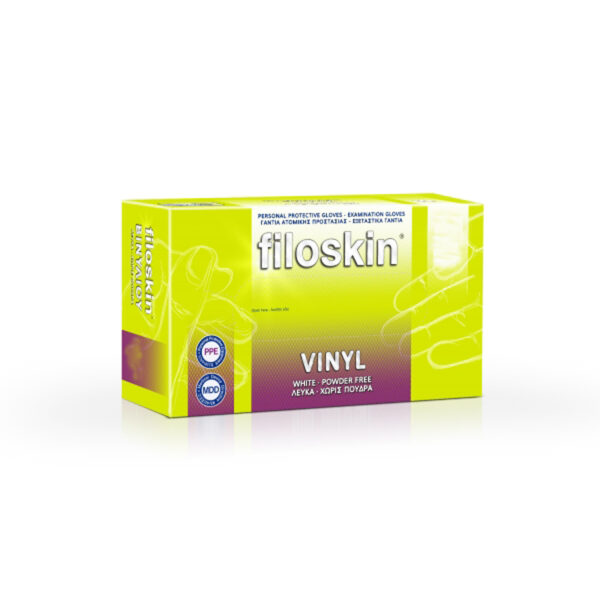 FILOSKIN ΕΞΕΤΑΣΤΙΚΑ ΓΑΝΤΙΑ ΒΙΝΥΛΙΟΥ ΛΕΥΚΑ ΧΩΡΙΣ ΠΟΥΔΡΑ 100TMX L