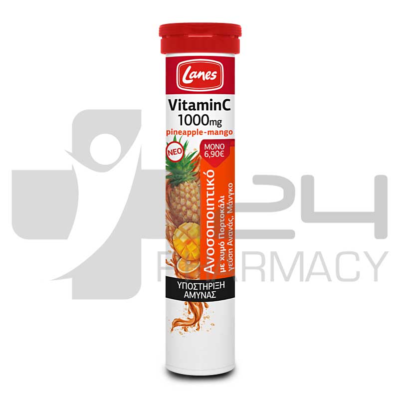 LANES VITAMIN C 1000MG ΜΕ ΑΝΑΝΑ+ΜΑΝΓΚΟ 20 ΑΝΑΒΡ. ΤΑΜΠΛΕΤΕΣ LANES VITAMIN C 1000MG ΜΕ ΑΝΑΝΑ+ΜΑΝΓΚΟ 20 ΑΝΑΒΡ. ΤΑΜΠΛΕΤΕΣ