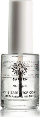 GARDEN OF PANTHENOLS ΒΕΡΝΙΚΙ ΝΥΧΙΩΝ 2 ΙΝ1 BASE & TOP COAT 10ML