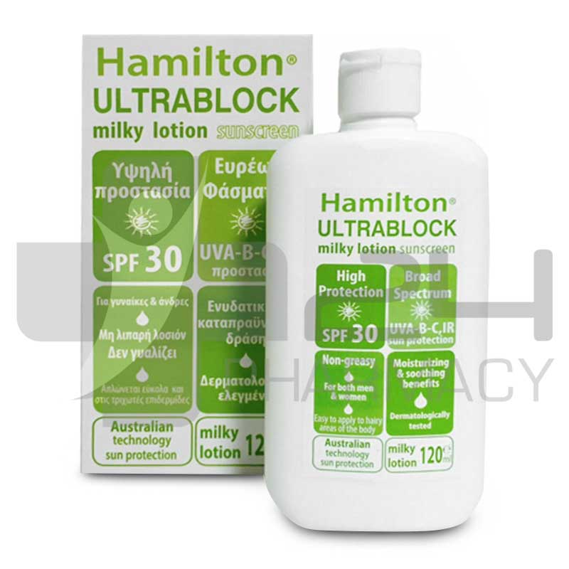 HAMILTON ULTRABLOCK ΛΟΤΙΟΝ SPF30 120ML HAMILTON ULTRABLOCK ΛΟΤΙΟΝ SPF30 120ML