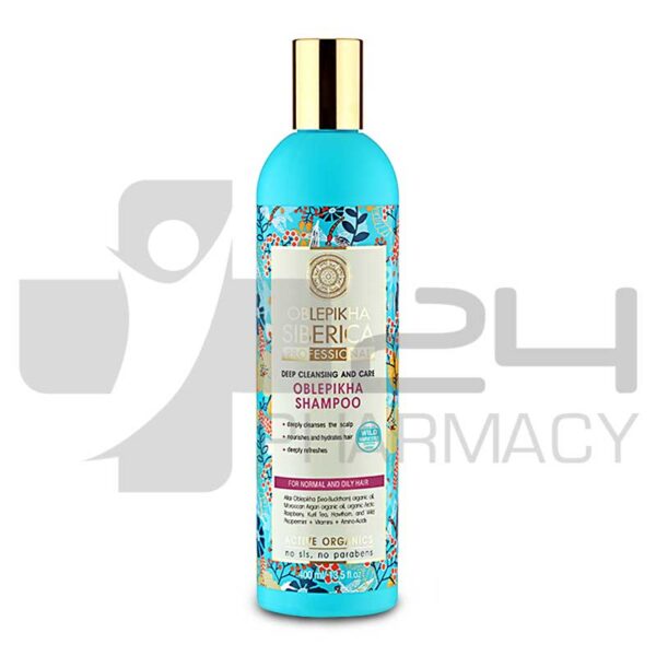 NATURA SIBERICA OBLEPIKHA ΣΑΜΠΟΥΑΝ ΚΑΝΟΝΙΚΑ/ΛΙΠΑΡΑ ΜΑΛΛΙΑ 400ML