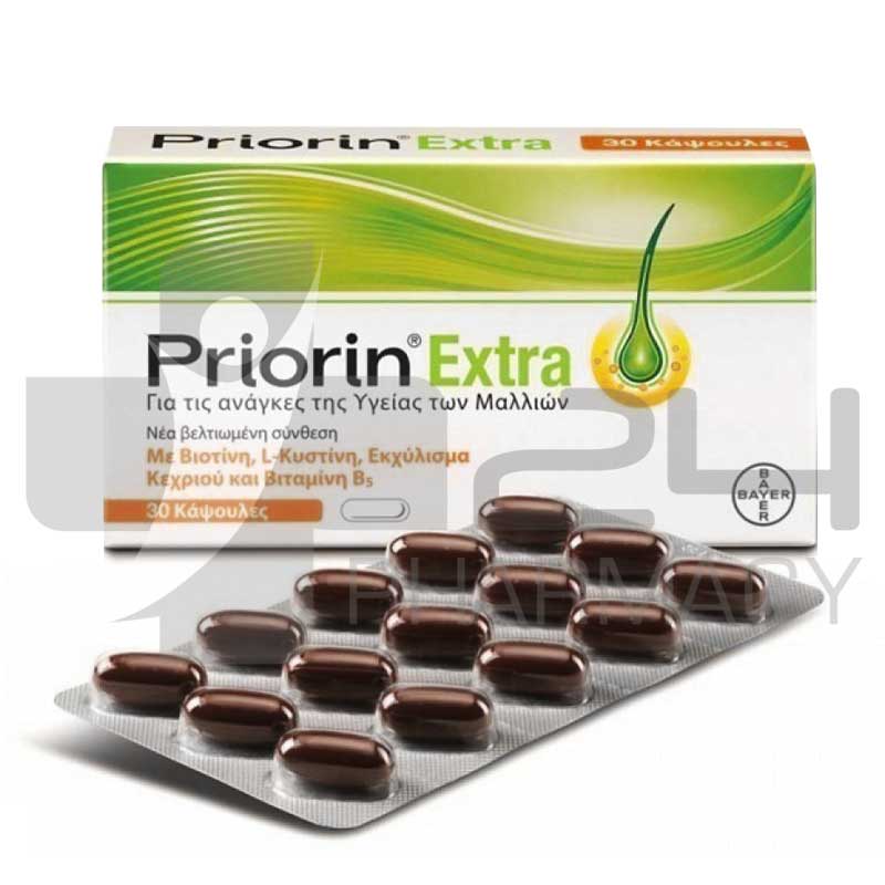PRIORIN EXTRA ΒΙΤΑΜΙΝΕΣ ΚΑΤΑ ΤΗΣ ΤΡΙΧΟΠΤΩΣΗΣ 30 ΚΑΨΟΥΛΕΣ PRIORIN EXTRA ΒΙΤΑΜΙΝΕΣ ΚΑΤΑ ΤΗΣ ΤΡΙΧΟΠΤΩΣΗΣ 30 ΚΑΨΟΥΛΕΣ