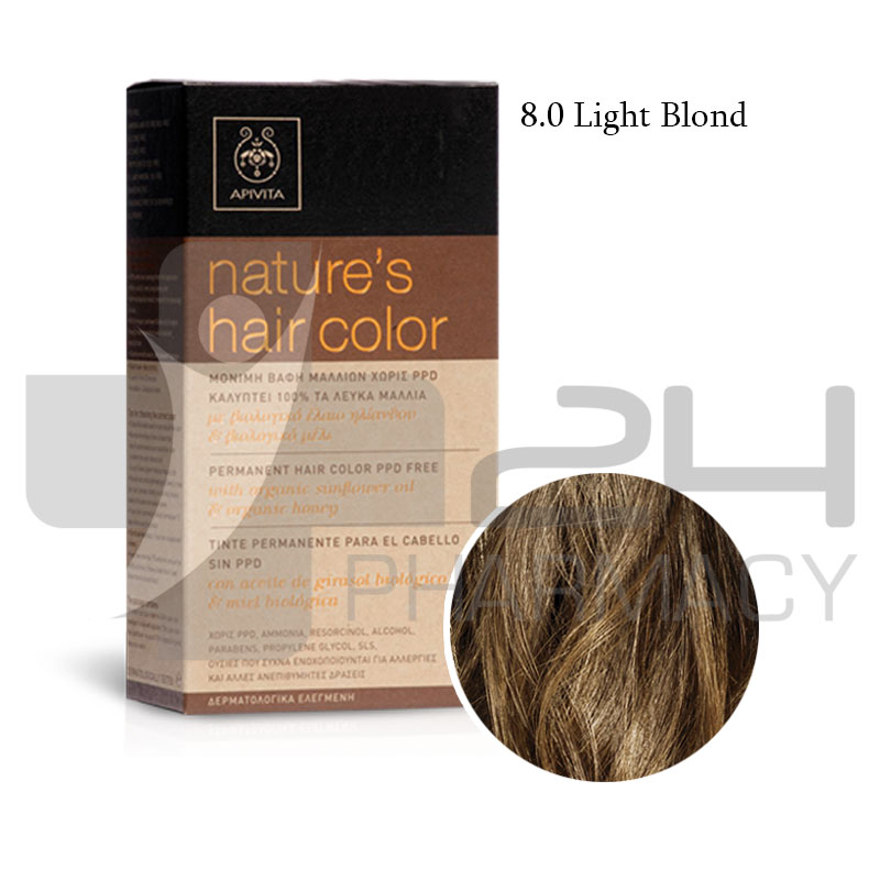 APIVITA NATURES HAIR COLOR 8.0 ΞΑΝΘΟ ΑΝΟΙΧΤΟ 50ML APIVITA NATURES HAIR COLOR 8.0 ΞΑΝΘΟ ΑΝΟΙΧΤΟ 50ML