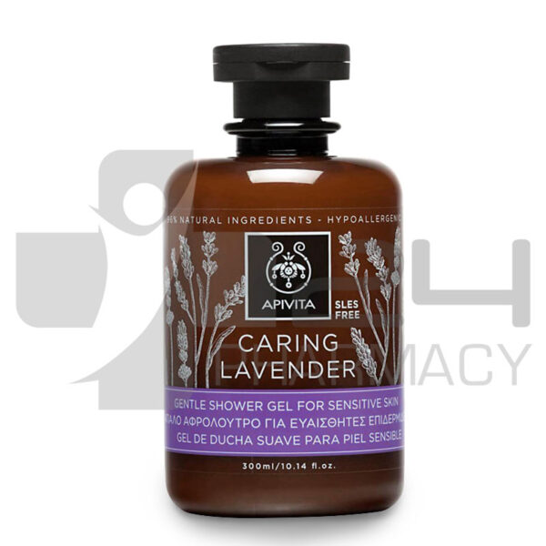 APIVITA CARING LAVENDER ΑΠΑΛΟ ΑΦΡΟΛΟΥΤΡΟ ΓΙΑ ΕΥΑΙΣΘΗΤΕΣ ΕΠΙΔΕΡΜΙΔΕΣ 300ML