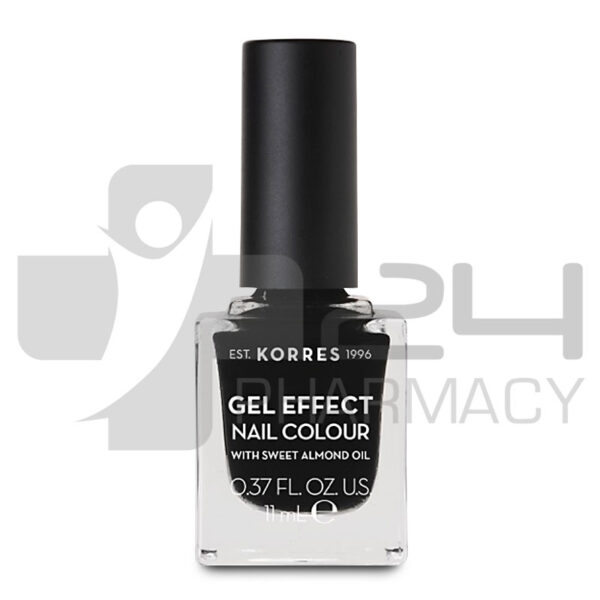 KORRES GEL EFFECT ΒΕΡΝΙΚΙ ΝΥΧΙΩΝ 100-BLACK 11ML