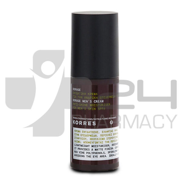 KORRES BORAGE ΕΝΥΔΑΤΙΚΗ ΚΡΕΜΑ ΓΙΑ ΑΝΔΡΕΣ SPF6 50ML