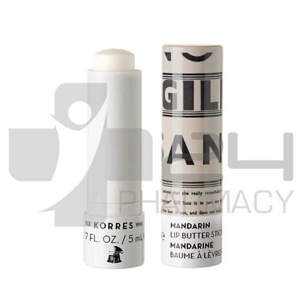 KORRES MANDARIN LIP BUTTER STICK ΑΧΡΩΜΟ 5ML