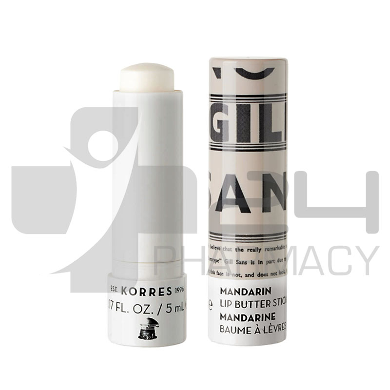 KORRES MANDARIN LIP BUTTER STICK ΑΧΡΩΜΟ 5ML KORRES MANDARIN LIP BUTTER STICK ΑΧΡΩΜΟ 5ML