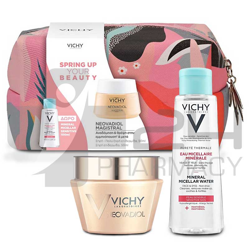 VICHY ΣΕΤ SPRING UP YOUR BEAUTY NEOVADIOL MAGISTRAL DRY & MINERAL MICELLAR VICHY ΣΕΤ SPRING UP YOUR BEAUTY NEOVADIOL MAGISTRAL DRY & MINERAL MICELLAR