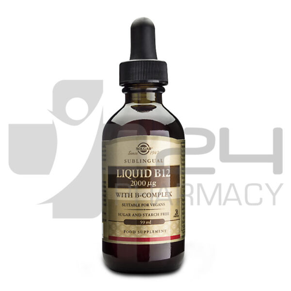 SOLGAR LIQUID B12 2000MG ΒΙΤΑΜΙΝΗ B12 ΣΕ ΥΓΡΗ ΜΟΡΦΗ 59ML