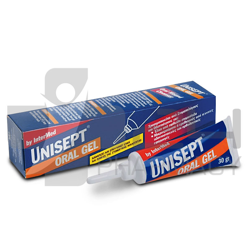 INTERMED UNISEPT ORAL GEL ΓΕΛΗ ΓΙΑ ΕΠΟΥΛΩΣΗ ΤΩΝ ΠΛΗΓΩΝ ΤΗΣ ΣΤΟΜΑΤΙΚΗΣ ΚΟΙΛΟΤΗΤΑΣ 30GR INTERMED UNISEPT ORAL GEL ΓΕΛΗ ΓΙΑ ΕΠΟΥΛΩΣΗ ΤΩΝ ΠΛΗΓΩΝ ΤΗΣ ΣΤΟΜΑΤΙΚΗΣ ΚΟΙΛΟΤΗΤΑΣ 30GR