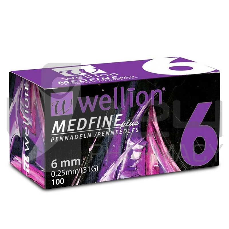 WELLION MEDFINE ΒΕΛΟΝΕΣ ΜΕΤΡΗΣΗΣ ΣΑΚΧΑΡΟΥ 6MM 100ΤΜΧ WELLION MEDFINE ΒΕΛΟΝΕΣ ΜΕΤΡΗΣΗΣ ΣΑΚΧΑΡΟΥ 6MM 100ΤΜΧ