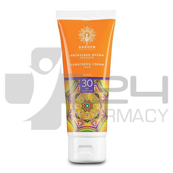 GARDEN OF PANTHENOLS ΑΝΤΙΗΛΙΑΚΗ ΚΡΕΜΑ ΠΡΟΣΩΠΟΥ SPF30 50ML